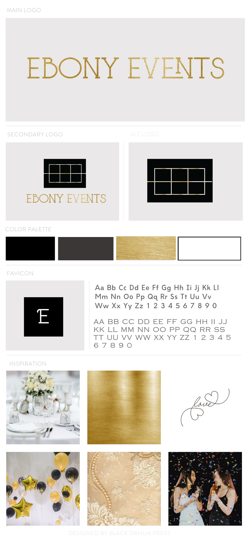 Ebony Events Pre-Made Brand